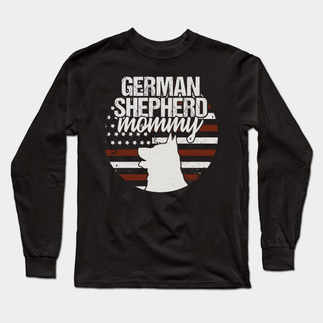 German Shepherd Mommy Long Sleeve T-Shirt by Tesszero